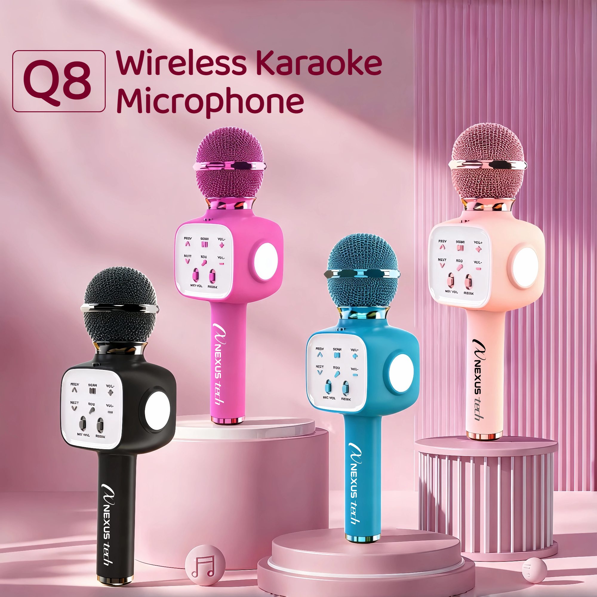 Shure Mic Sm58 - Wireless Bluetooth 5.2 Karaoke Microphone 5