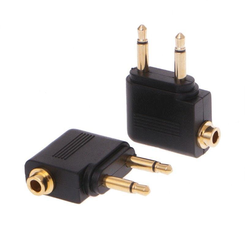 1pc Gold Nickel plated Air Pla - Earphone Splitter Jack ulasan dan harga