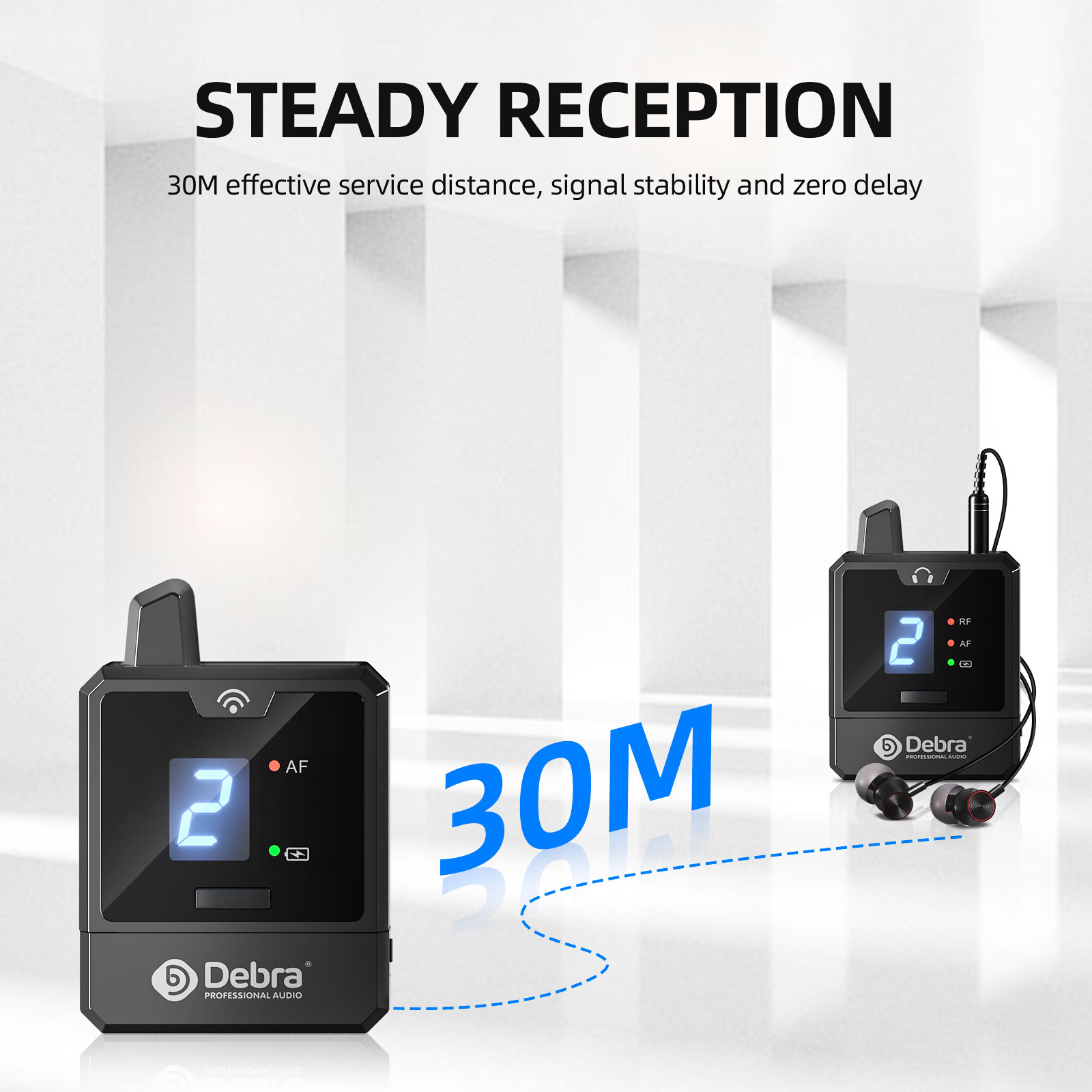 Debra UHF IEM Wireless In-Ear  - In Ear Monitor Iem ulasan dan harga